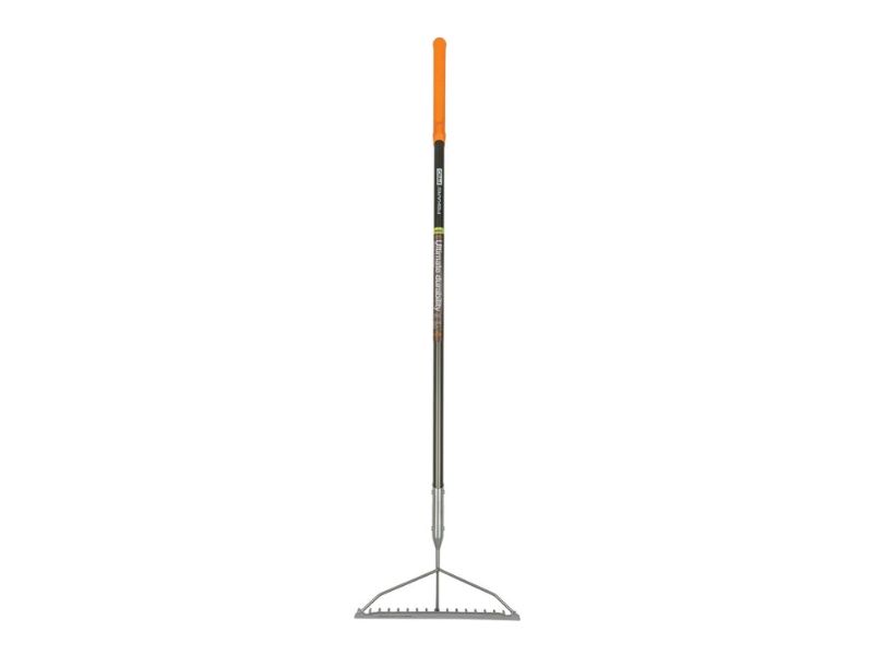 Fiskars 60-Inch Pro Garden Rake - Best for Garden Beds