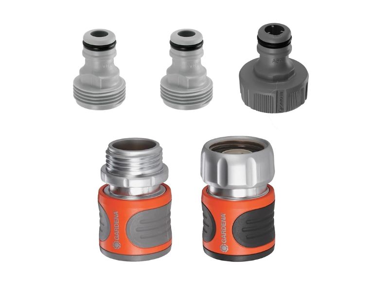 GARDENA Premium 5-Piece Quick Connect Hose Fittings- Best Premium System