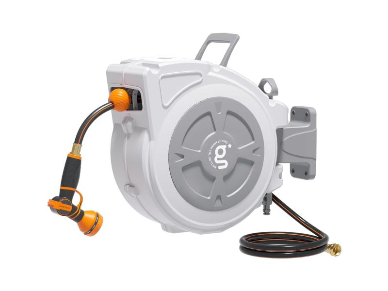 Giraffe Tools 1/2-Inch x 65-Foot Retractable Hose Reel- Best Wall-Mounted