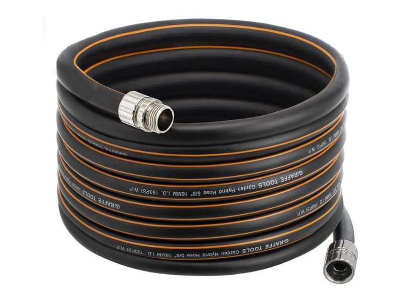 Giraffe Tools 5/8-Inch x 50-Foot Hybrid Garden Hose- Best for Twist and Kink Control