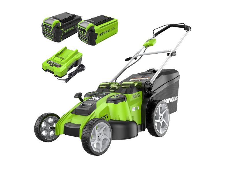 Greenworks 40V 20-Inch Twin Force Cordless Lawn Mower— Best for Wider Cutting Coverage