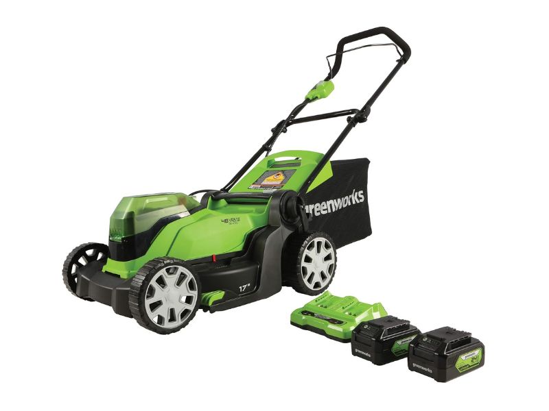 Greenworks 48V 17-Inch Cordless Push Lawn Mower— Best Dual-Battery Greenworks Option