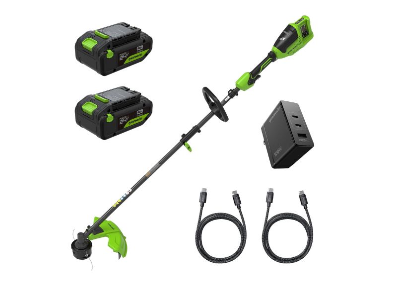 Greenworks 48V Cordless 2-in-1 Grass Trimmer & Brush Cutter- Best Cordless