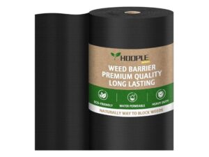 HOOPLE Premium Pro Garden Weed Barrier 4 x 180 Feet- Best Thick Weed Barrier