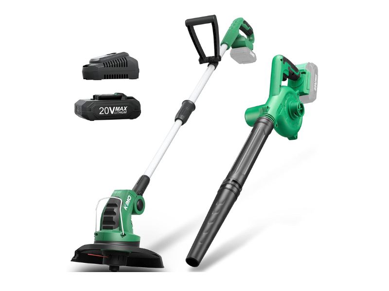KIMO 20V Cordless String Trimmer and Blower Combo Kit- Best Combo Value