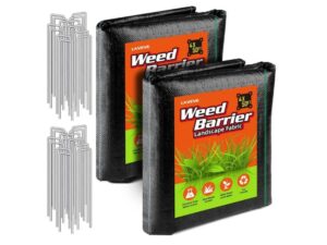 LAVEVE 4FT x 100FT 3.2oz Heavy Duty Weed Barrier Landscape Fabric- Best Overall