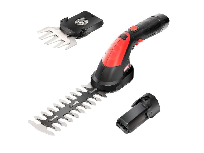 MZK 7.2V Cordless 2-in-1 Grass Shear and Hedge Trimmer- Best Lightweight