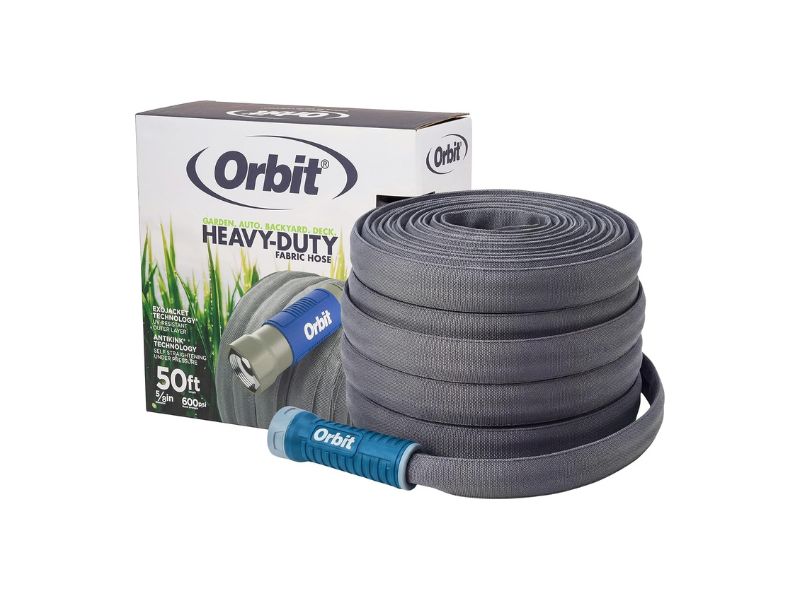 Orbit 33185 ExoJacket Heavy-Duty Fabric Hose 50FT- Best Heavy-Duty Fabric Hose