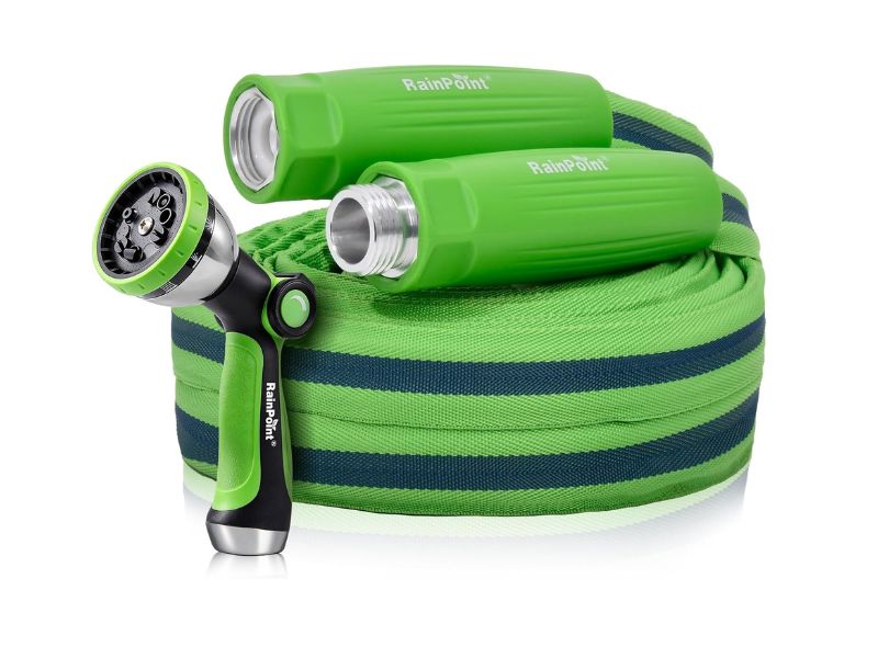 RAINPOINT Garden Hose 50FT with Spray Nozzle- Best Lightweight Kit