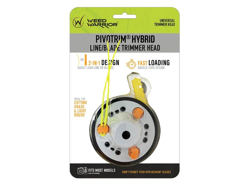 Rino-Tuff Pivotrim Hybrid String and Bladed Trimmer Head- Best 2-in-1 Head