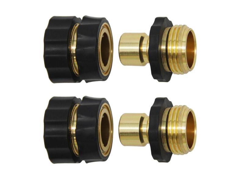 Twinkle Star 3/4-Inch Garden Hose Quick Connector 2-Set- Best Lightweight Value