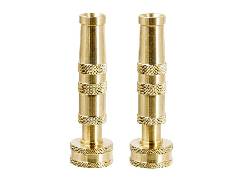 Twinkle Star Heavy-Duty Brass Adjustable Twist Hose Nozzle