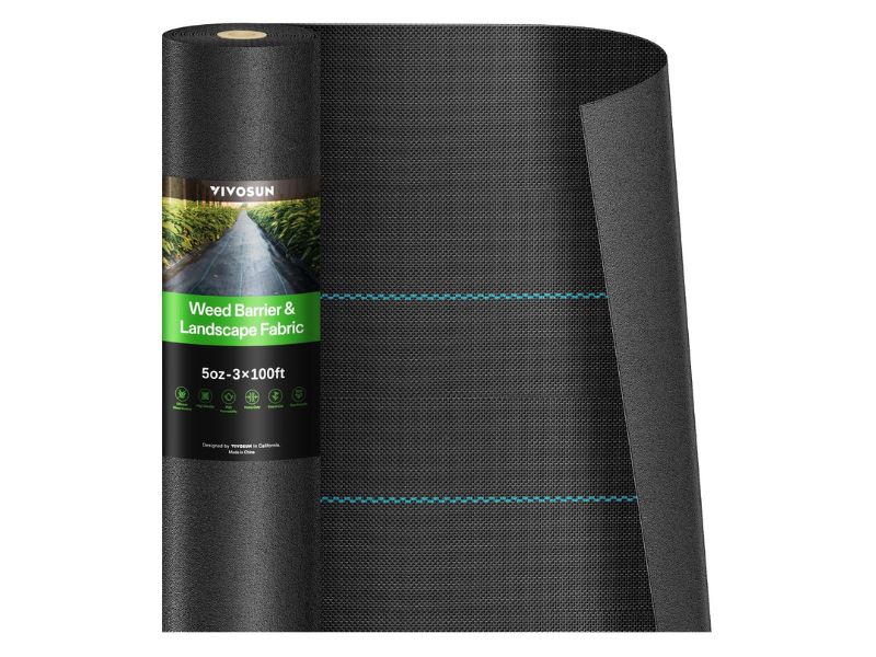 VIVOSUN Premium 5 oz 3-Foot x 100-Foot Weed Barrier Fabric