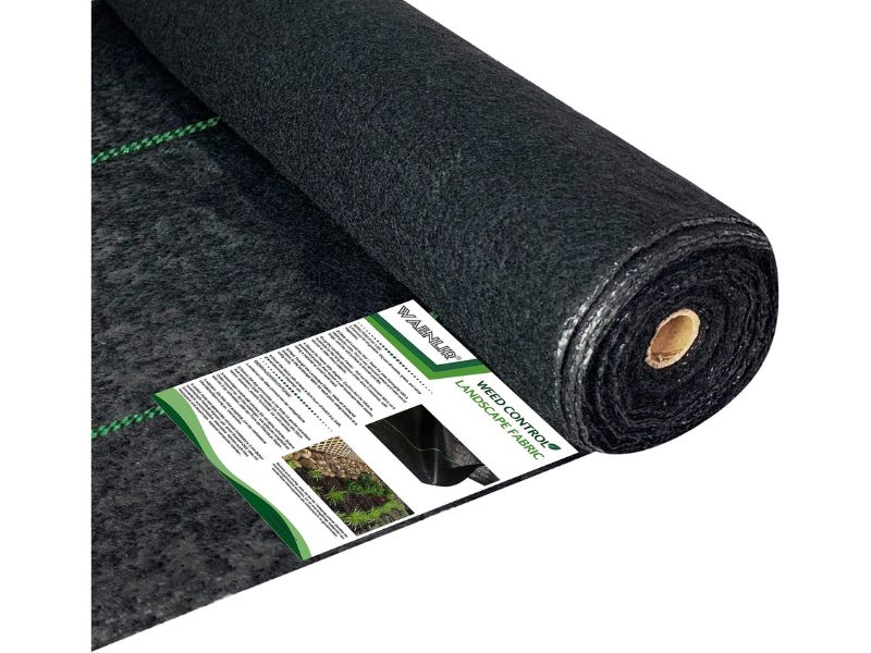 WAENLIR 5.8oz 5FT x 250FT Heavy Duty Weed Barrier Landscape Fabric- Best Heavy-Duty
