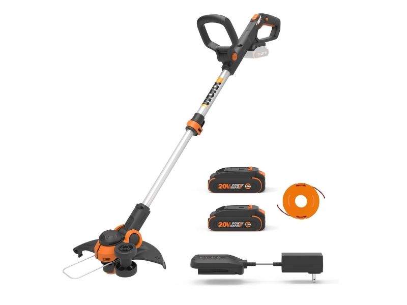 WORX WG163 GT 3.0 20V PowerShare 12-Inch String Trimmer & Edger- Best Overall