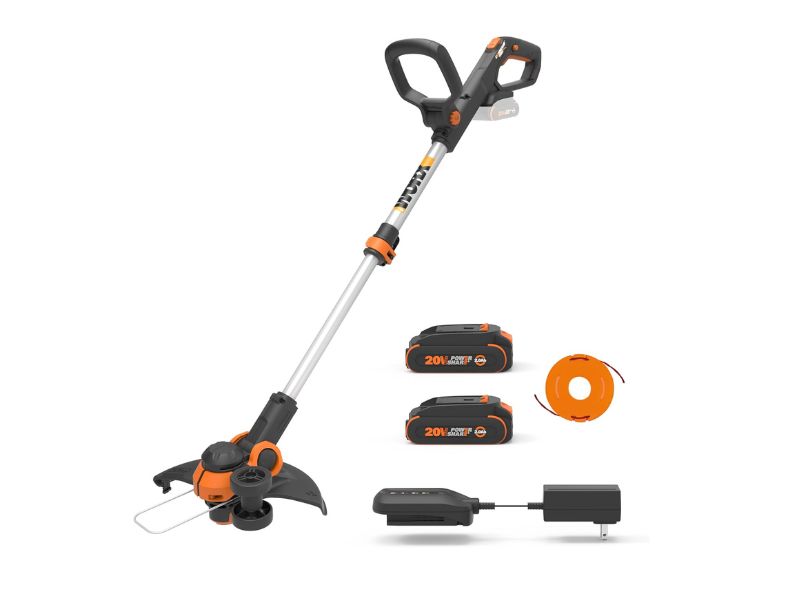 WORX WG163 GT 3.0 20V PowerShare 12-Inch String Trimmer and Lawn Edger- Best Lightweight