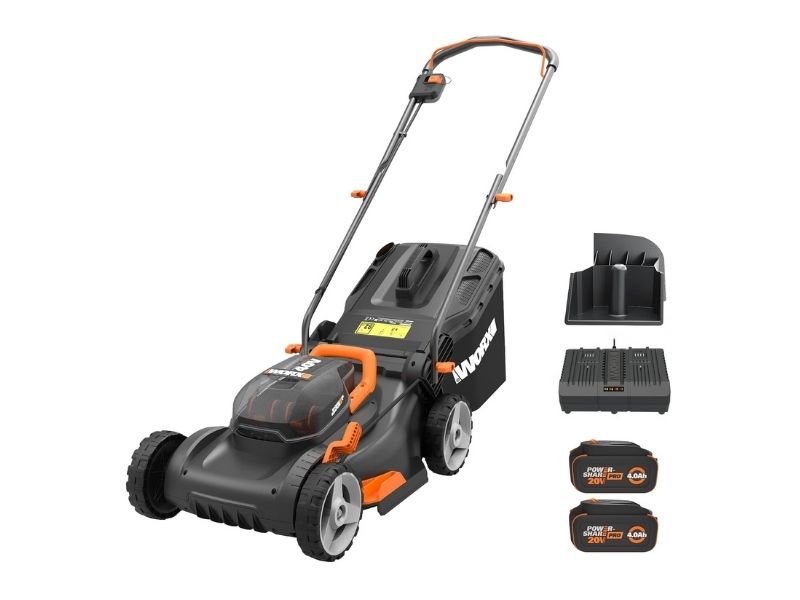 WORX WG743 40V Power Share 17-Inch Cordless Lawn Mower