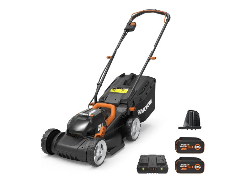 WORX WG779 40V 14-Inch Cordless Lawn Mower— Best for Tight Spaces