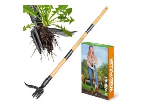 WilFiks Heavy-Duty 4-Claw Stand Up Weed Puller- Best Heavy-Duty Value