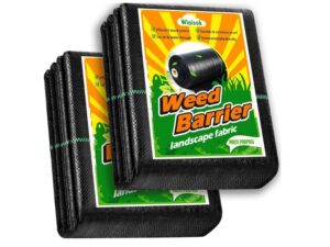 Winisok 3FT x 100FT 3.2oz Weed Barrier Landscape Fabric- Best for Irrigated Garden Rows