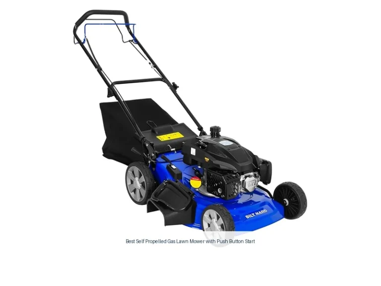 best self propelled gas lawn mower with push button start