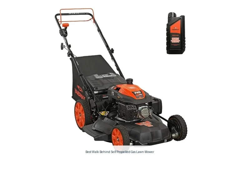 best walk behind self propelled gas lawn mower
