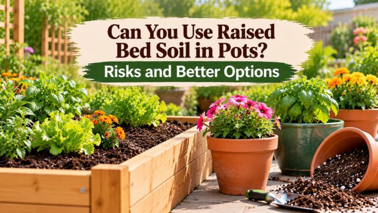 Can You Use Raised Bed Soil in Pots? Risks and Better Options