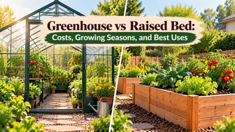 Greenhouse vs Raised Bed: Costs, Growing Seasons, and Best Uses