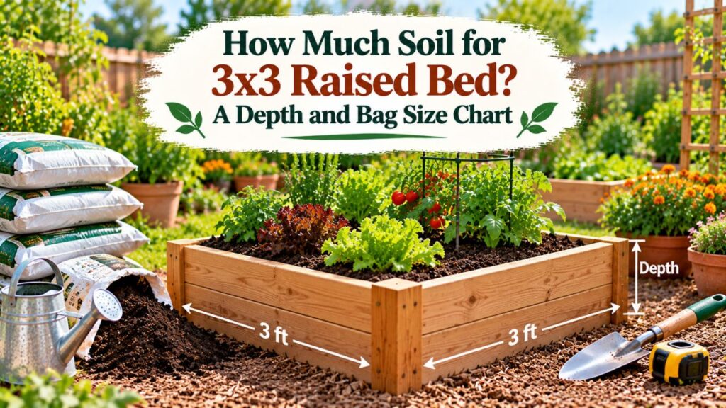 How Much Soil for 3x3 Raised Bed? A Depth and Bag Size Chart