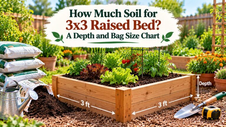 How Much Soil for 3x3 Raised Bed? A Depth and Bag Size Chart