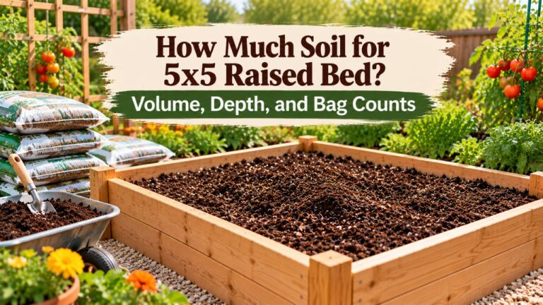 How Much Soil for 5x5 Raised Bed? Volume, Depth, and Bag Counts