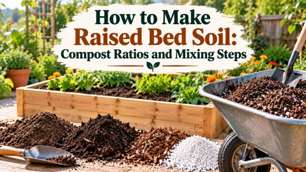 How to Make Raised Bed Soil: Compost Ratios and Mixing Steps
