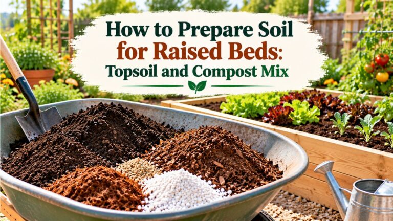 How to Prepare Soil for Raised Beds: Topsoil and Compost Mix