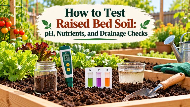 How to Test Raised Bed Soil: pH, Nutrients, and Drainage Checks