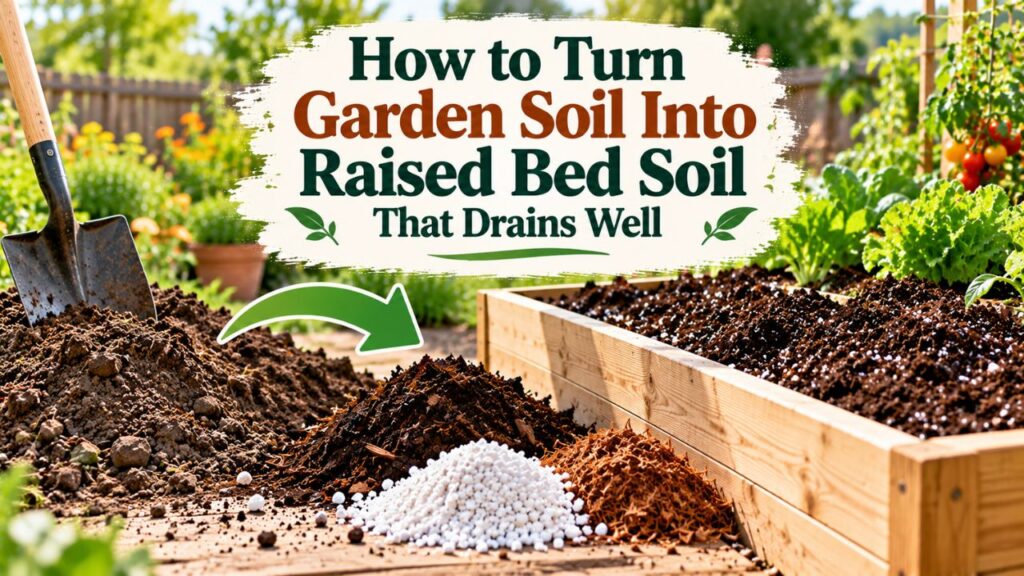 How to Turn Garden Soil Into Raised Bed Soil That Drains Well