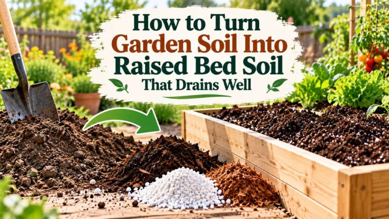 How to Turn Garden Soil Into Raised Bed Soil That Drains Well