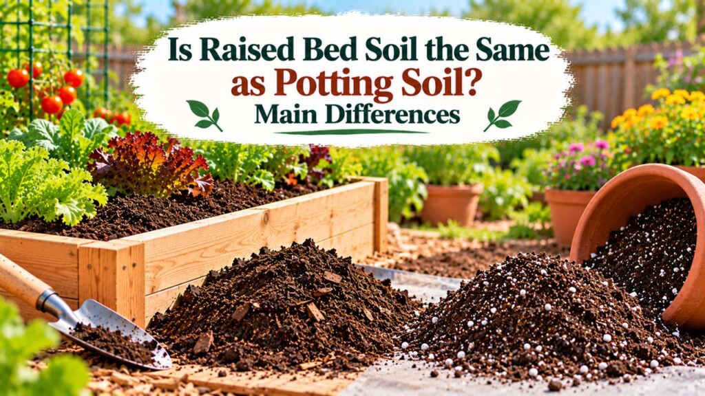 Is Raised Bed Soil the Same as Potting Soil? Main Differences