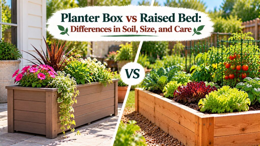 Planter Box vs Raised Bed: Differences in Soil, Size, and Care