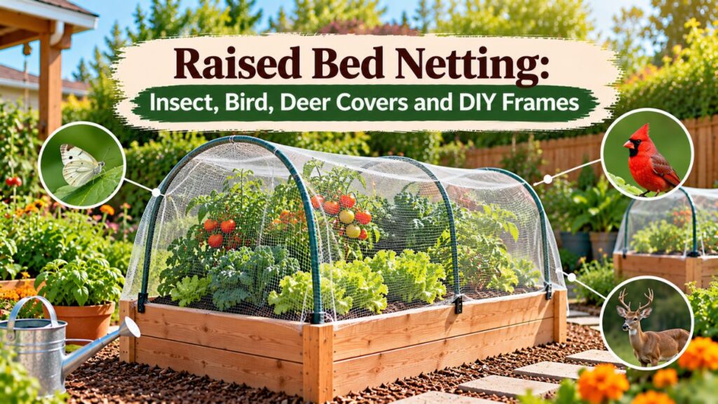 Raised Bed Netting: Insect, Bird, Deer Covers and DIY Frames