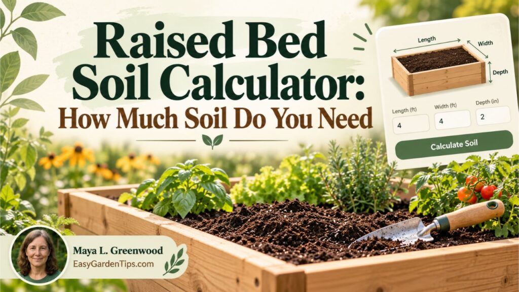 Raised Bed Soil Calculator: How Much Soil Do You Need?