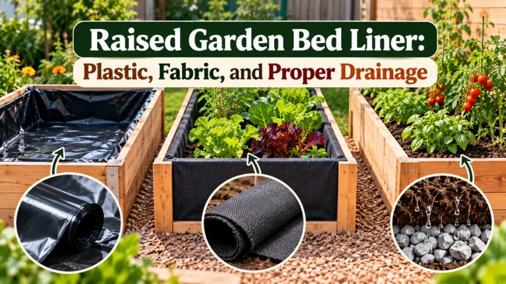 Raised Garden Bed Liner: Plastic, Fabric, and Proper Drainage
