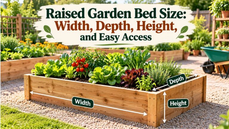 Raised Garden Bed Size: Width, Depth, Height, and Easy Access