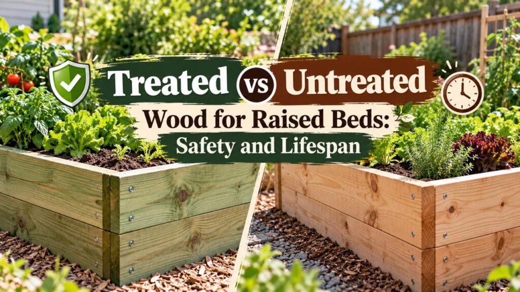 Treated vs Untreated Wood for Raised Beds: Safety and Lifespan